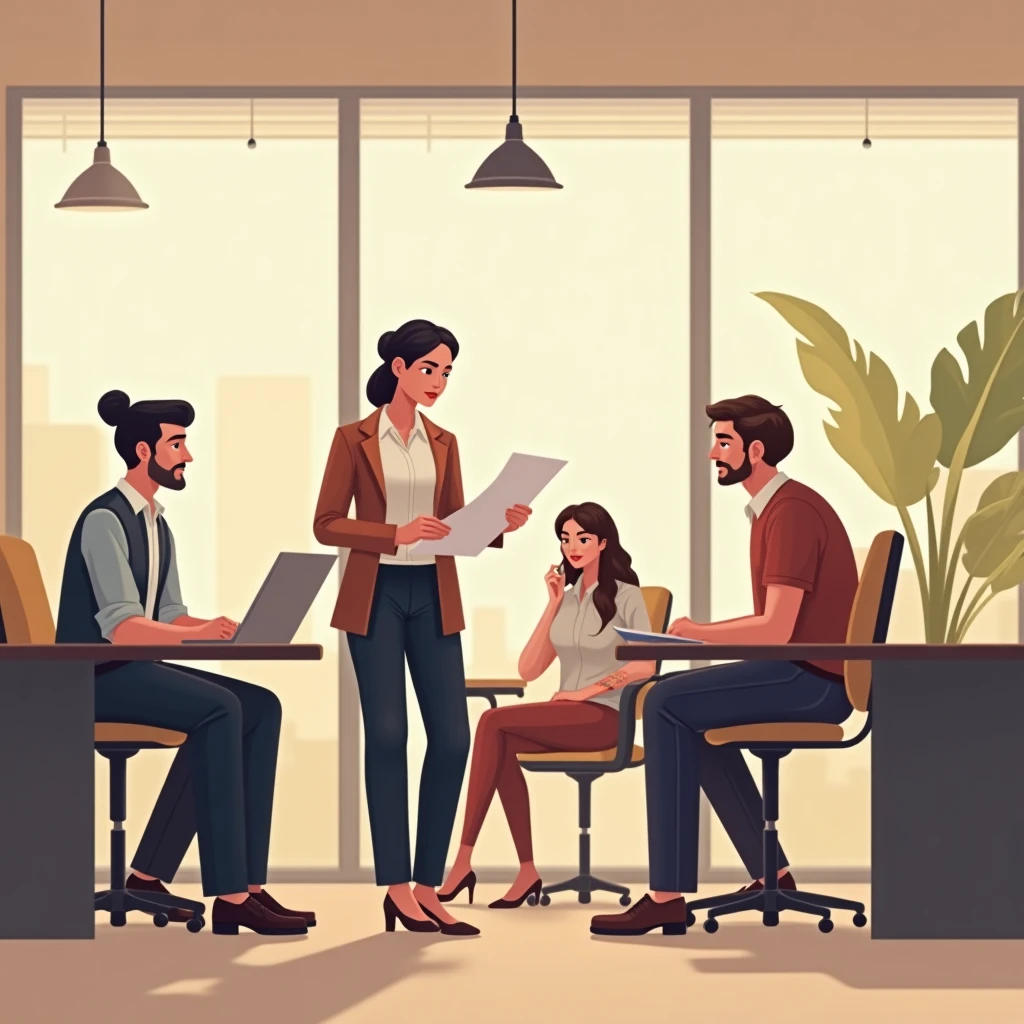 Hotel manager at work