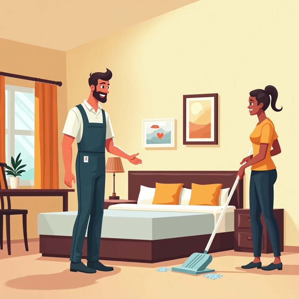 Sauberes Hotelzimmer