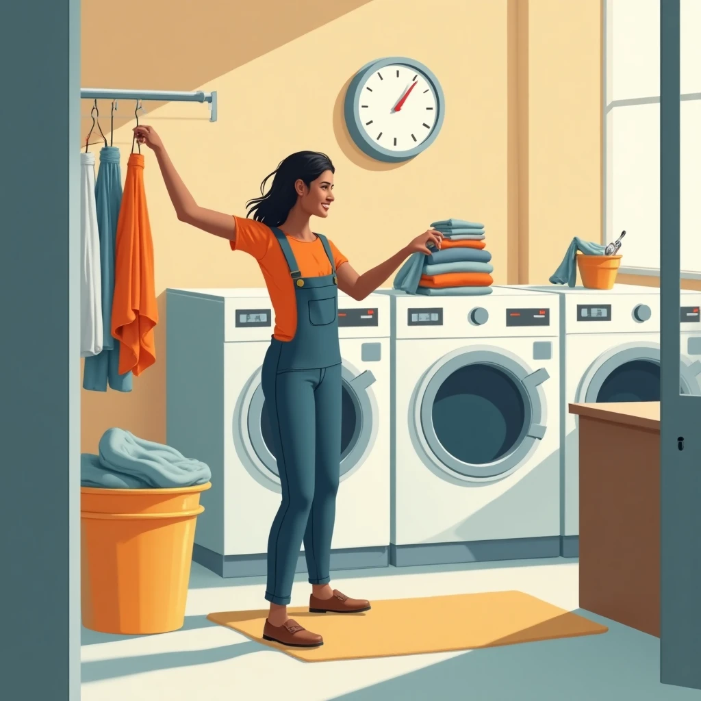 Empleo de asistente de lavandería