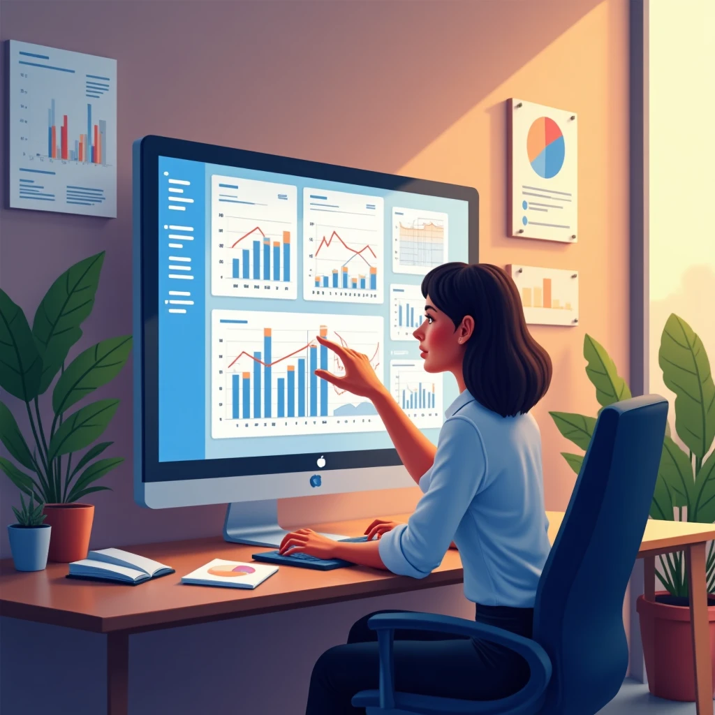 Analista de datos y transporte en acción