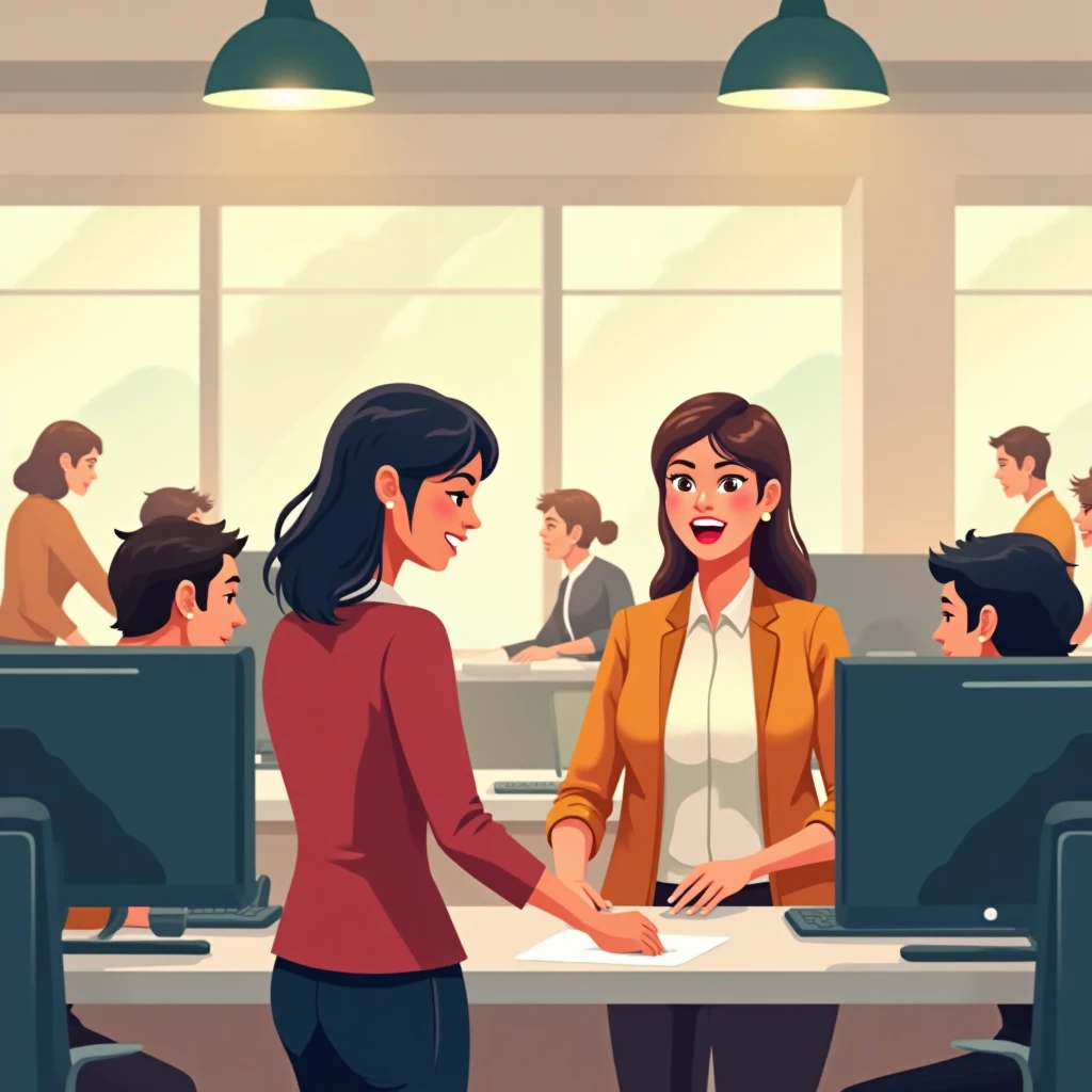 Busy customer service center