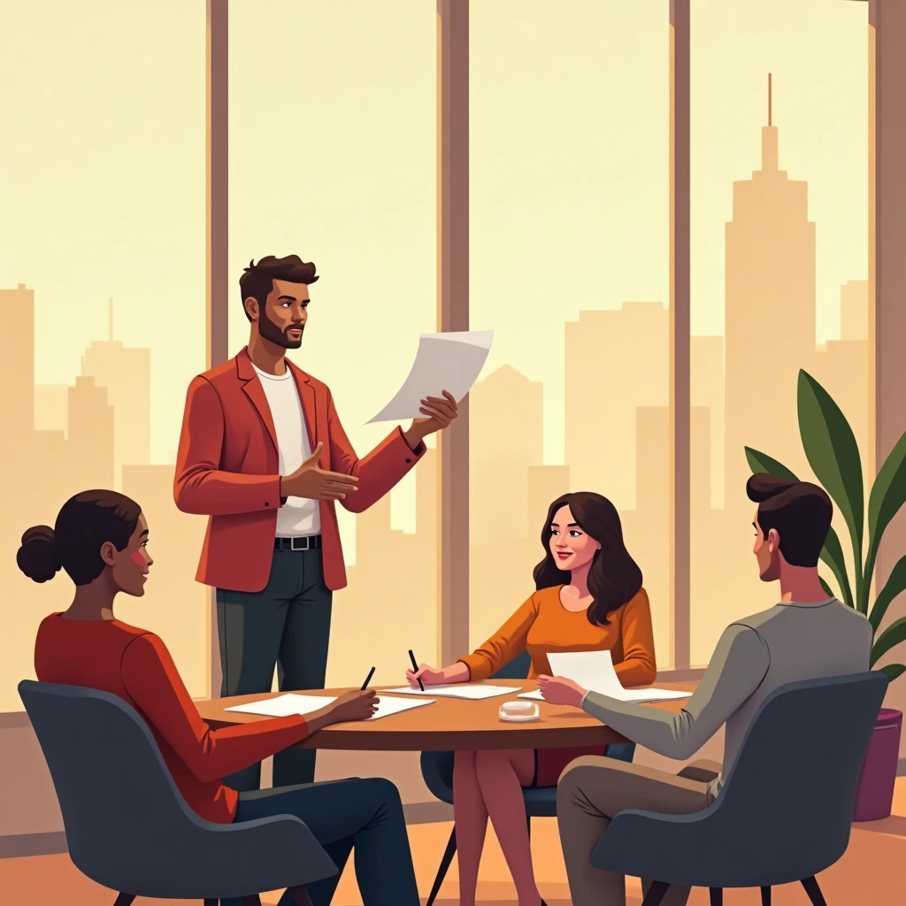 Professional evaluating job opportunities