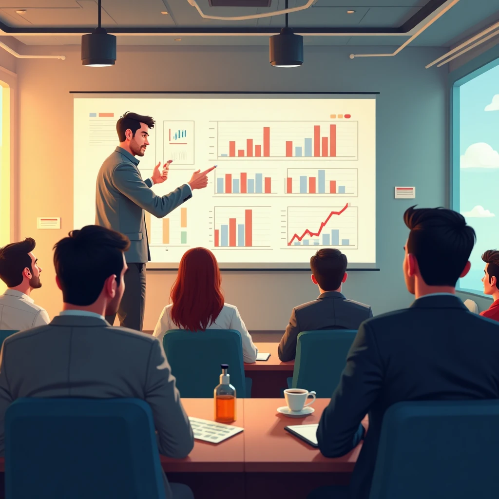 Líder de Ingeniería presentando