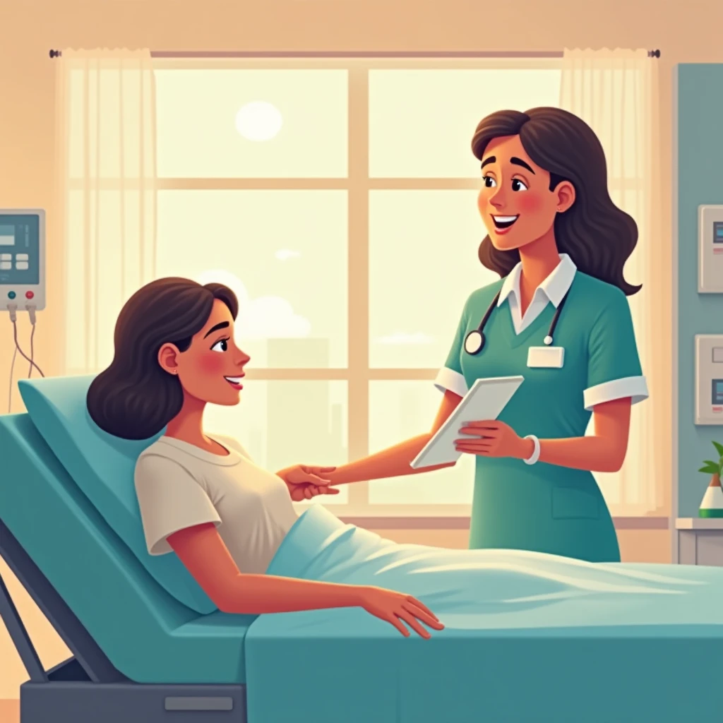 Infirmière aidant un patient