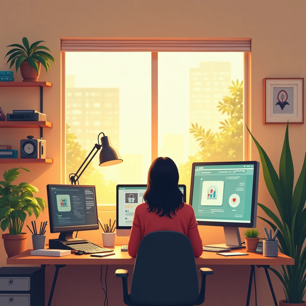 Flexible remote working setup