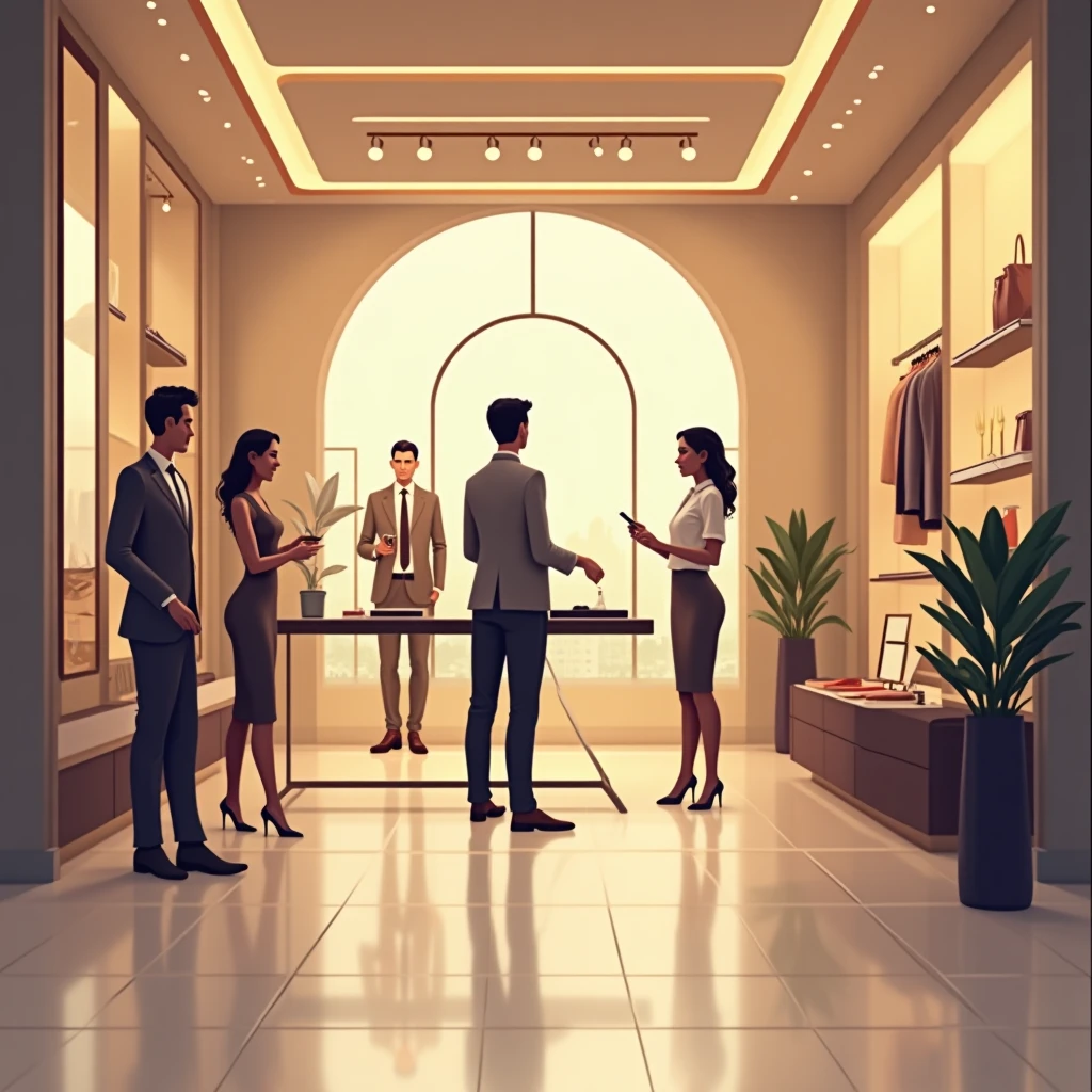 High-end retail environment