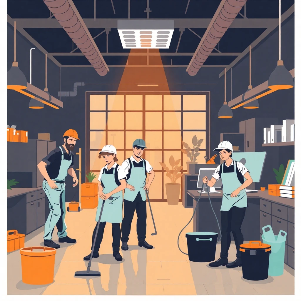 Efficient cleaning crew