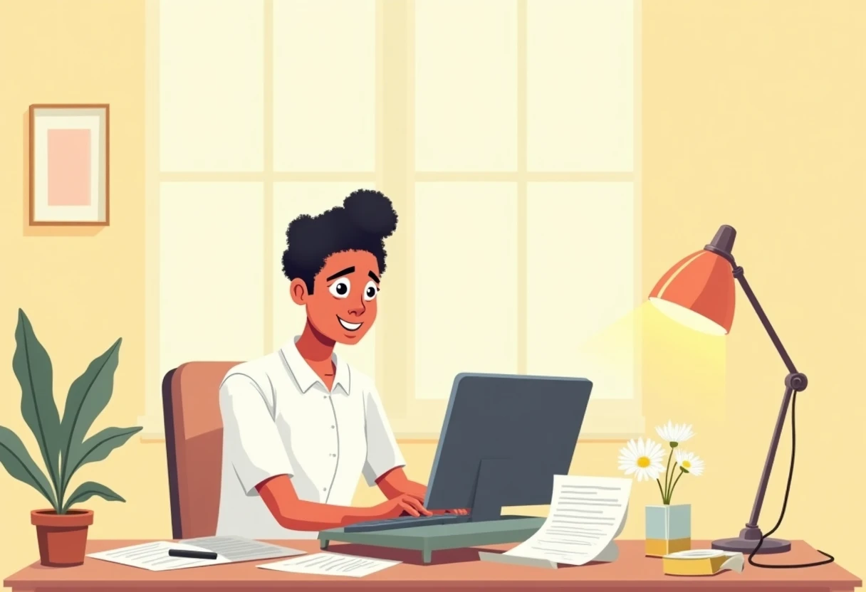 Admin professional at work