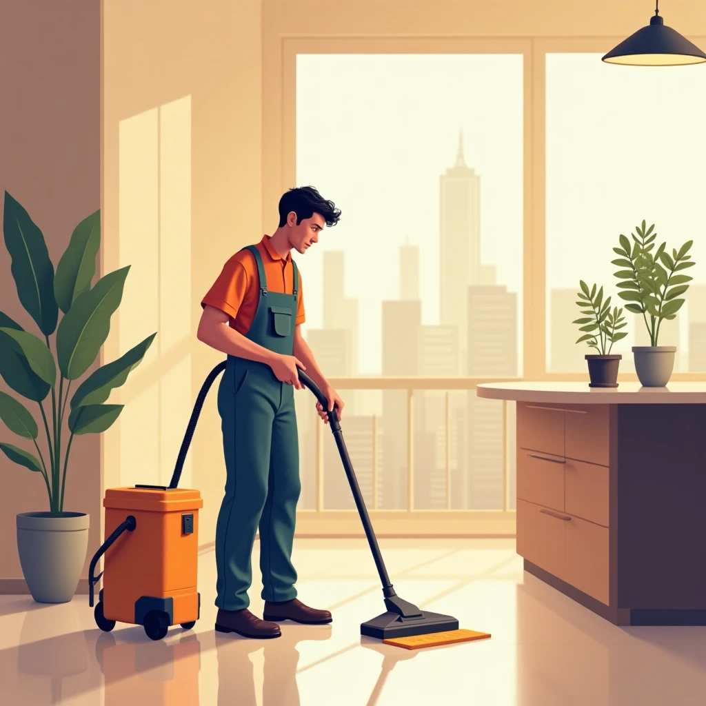 High-paying cleaning job environment