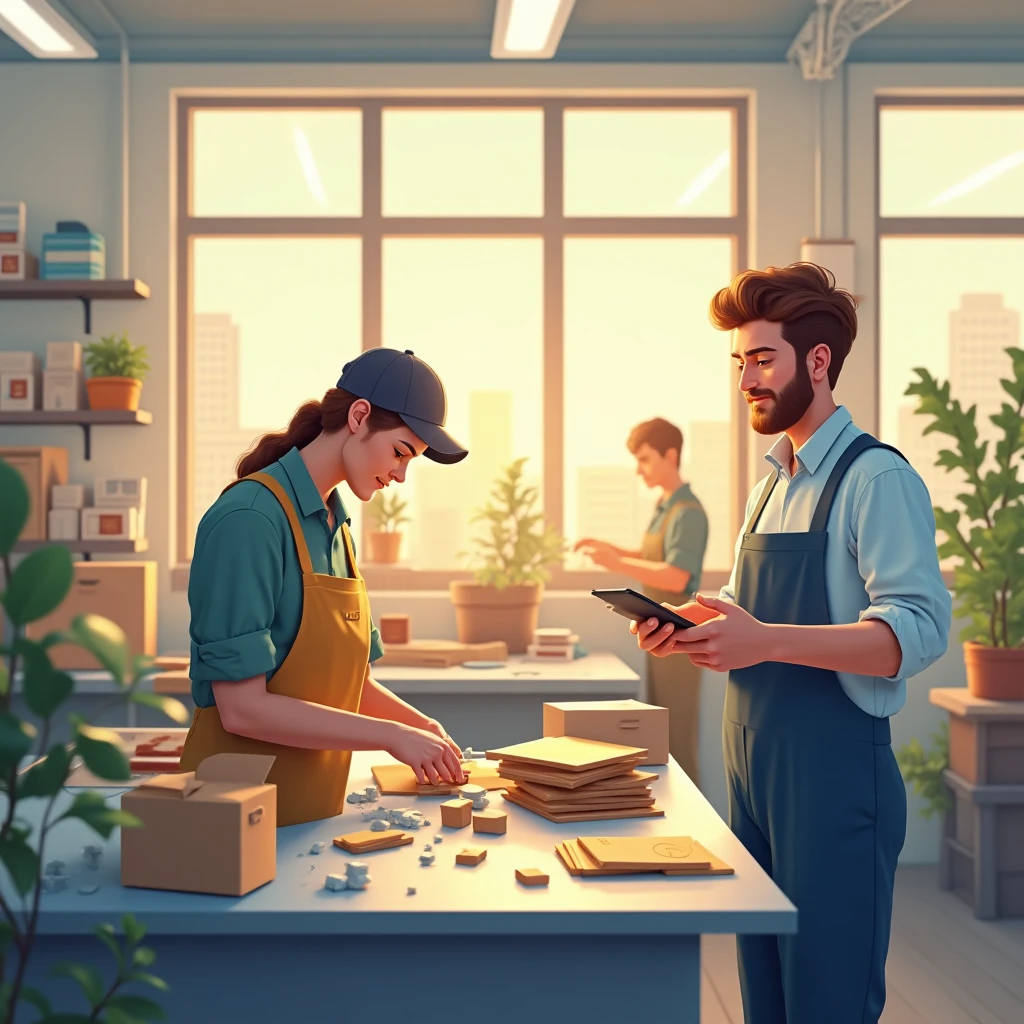 Product assembly in progress