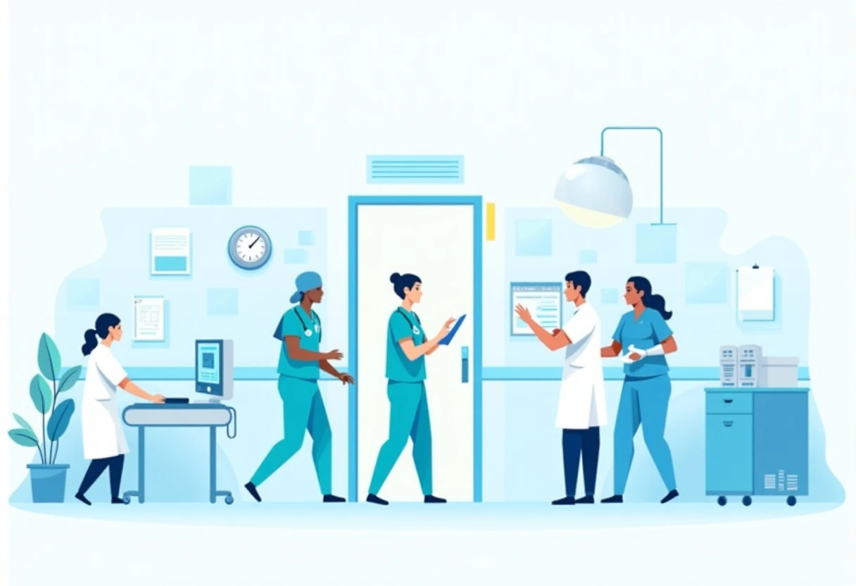 Emergency care team in action