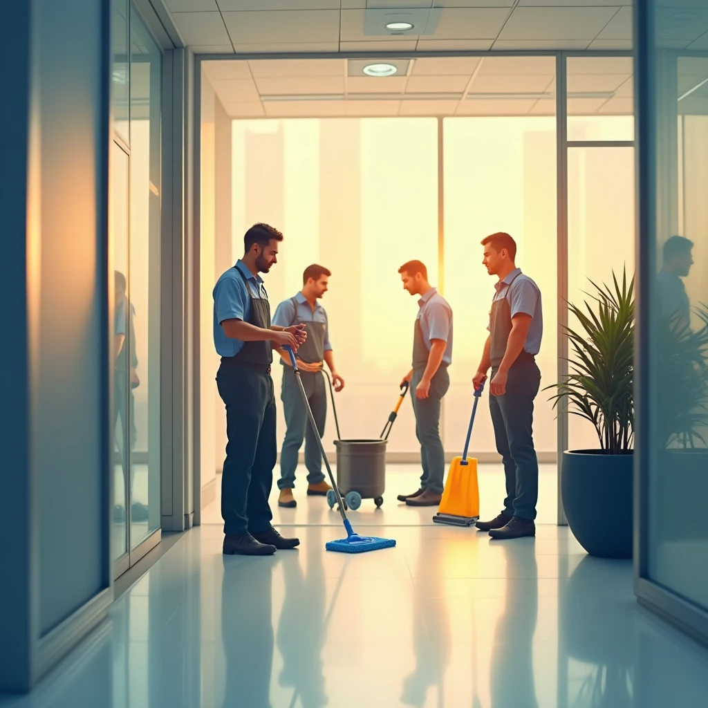 Teamleiter in der Reinigung