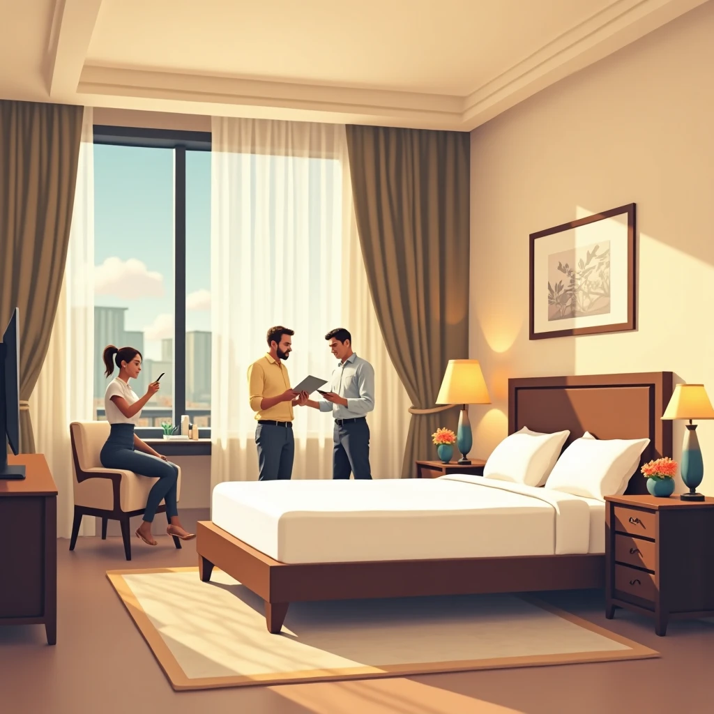 Luxuriöses Hotelzimmer