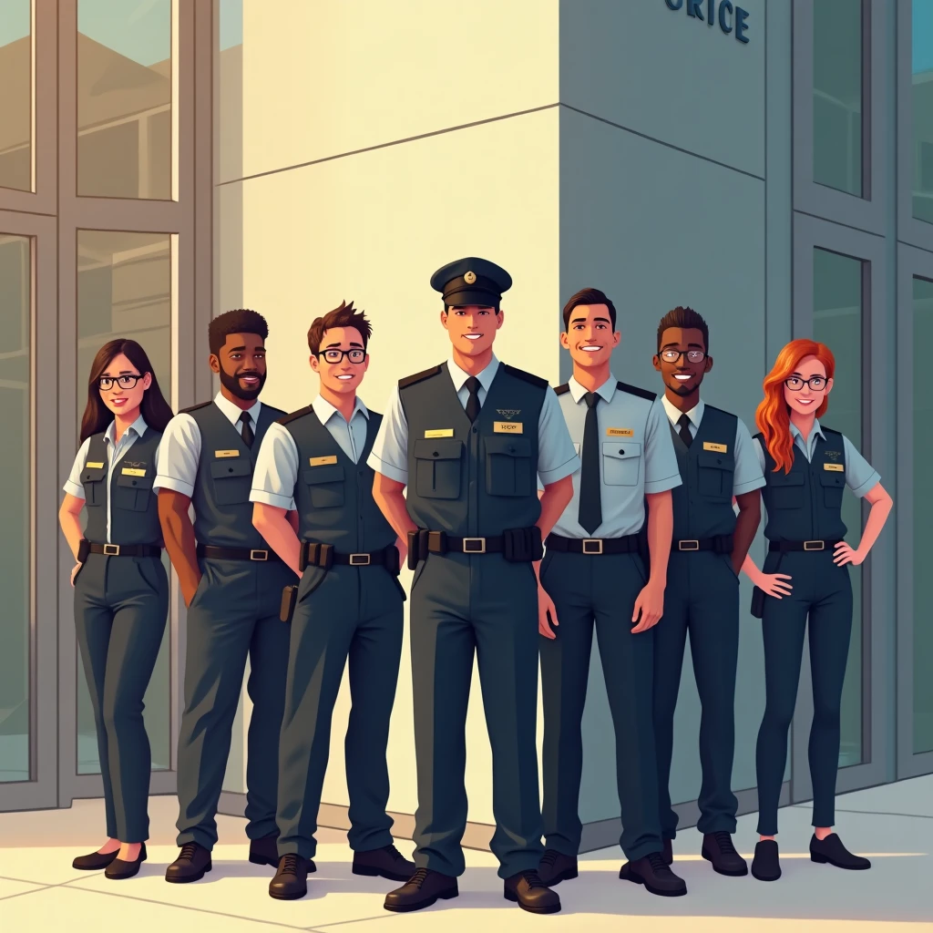 Security professionals in action