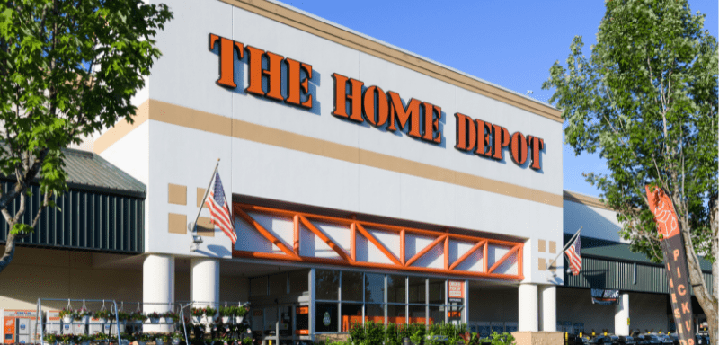 Fachada da The Home Depot.