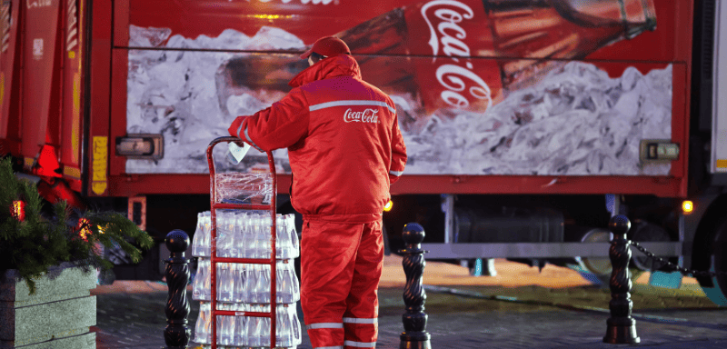 Funcionário da Coca-Cola.