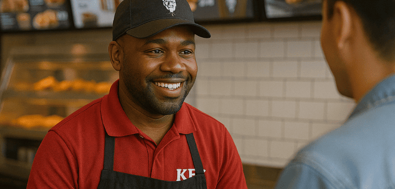 KFC worker.