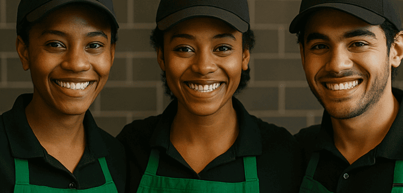 Starbucks employees.